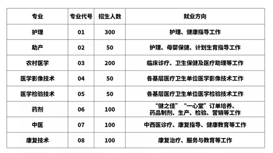 文山州卫生学校招生计划