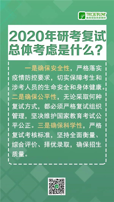 2020年研考复试如何安排？8张大图告诉你