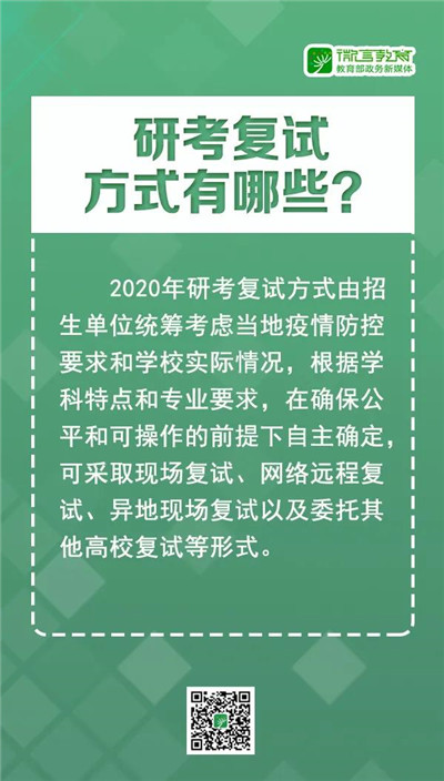 2020年研考复试如何安排？8张大图告诉你