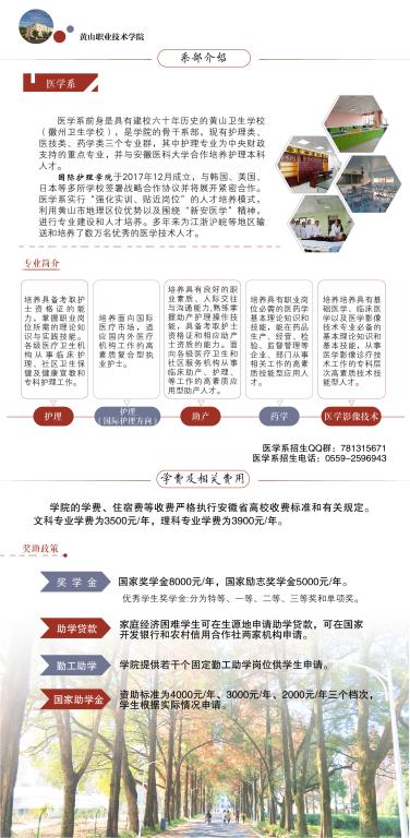 黄山职业技术学院2019年分类考试招生简章